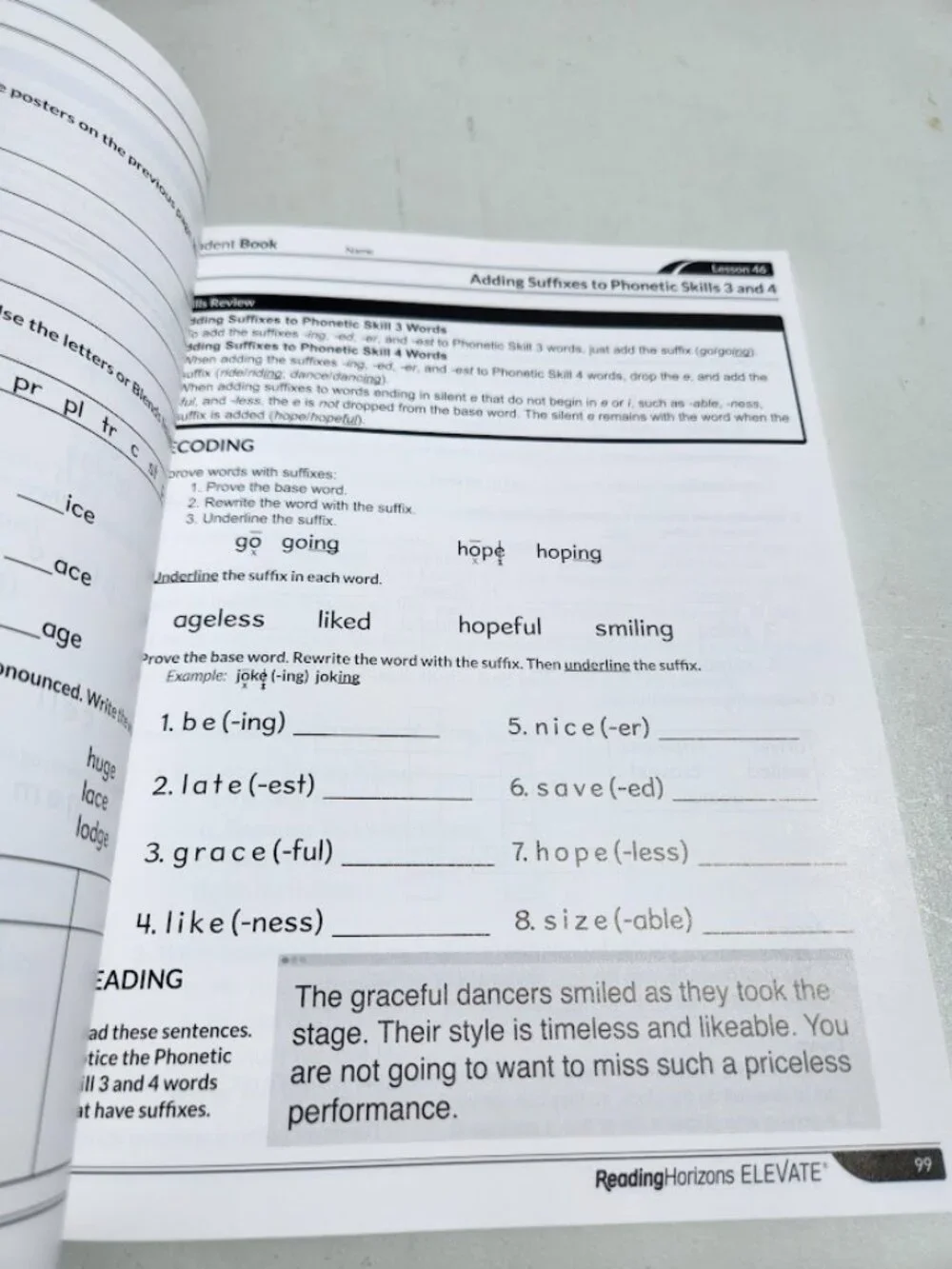 NEW ReadingHorizons Elevate Student Book Workbook Textbook Worktext 4th Edition